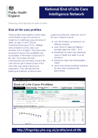 End of Life Care Profile flyer thumbnail
